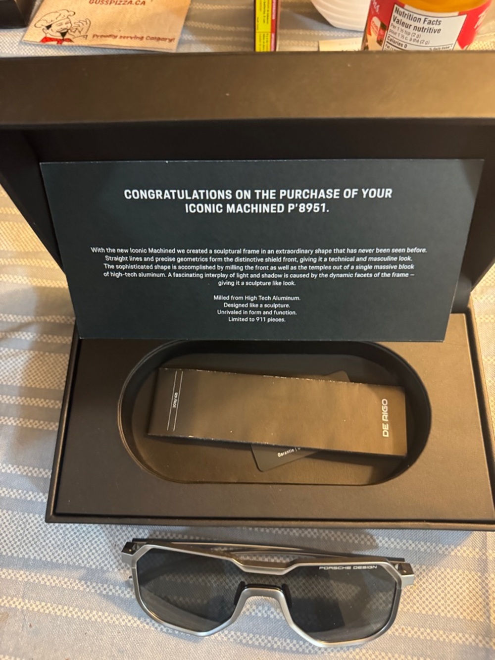 Porsche Design Sunglasses Black and Dark Gray Machined P'8951 Style